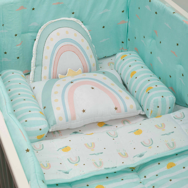 Green cot outlet bedding