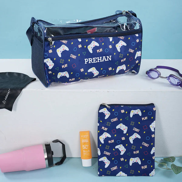 Gaming Personalized Swim Bag With Pouch