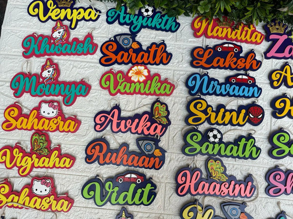 “Personalised name fridge magnet – custom magnetic name plate for refrigerator or kids room”