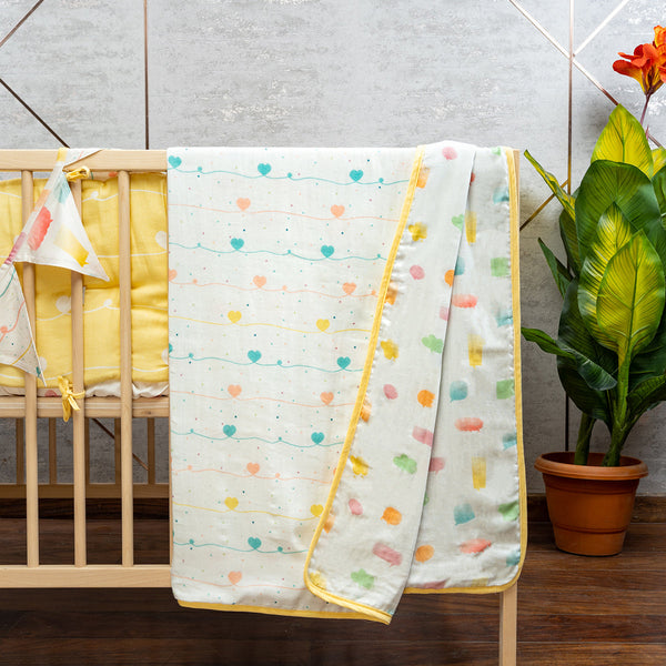 Newborn Baby Organic Cotton Muslin Blankets & Swaddles 