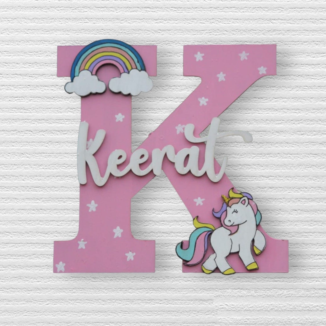 Unicorn Customized Home Decor Name Plate