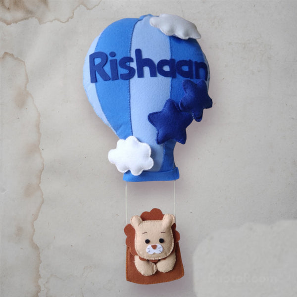 Hot Air Balloon Customized Name Plate Wall Hanging