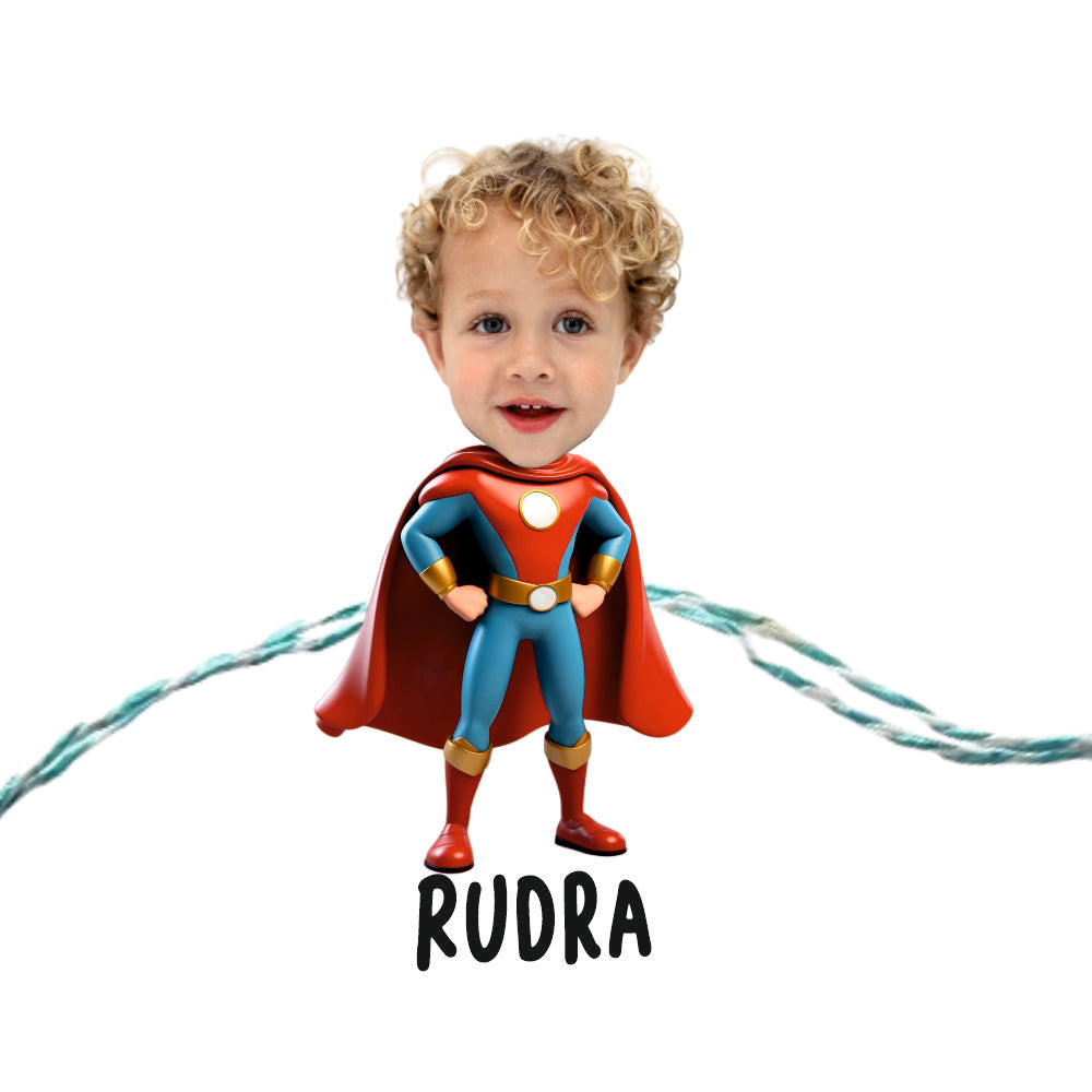 Personalised Caricature Rakhi - Super Hero