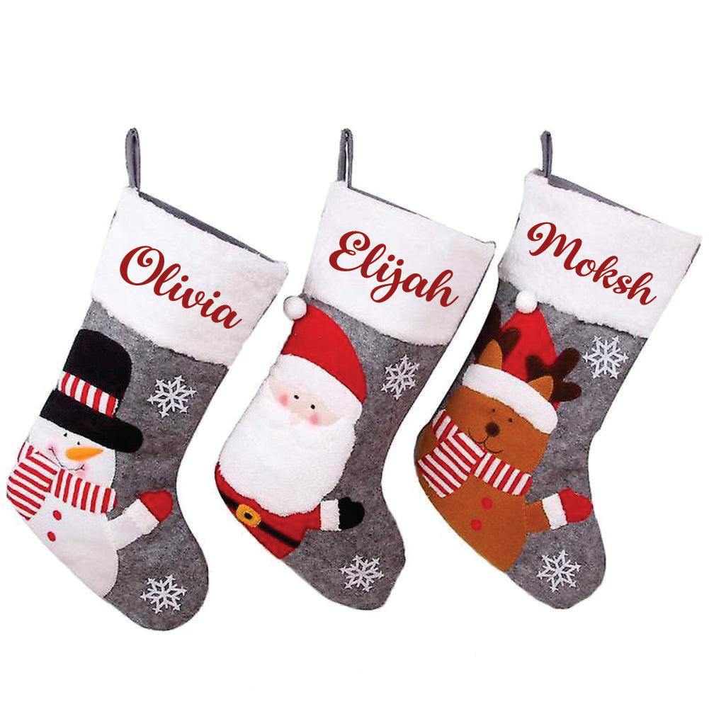 Holiday Harmony Stocking - Set Of 3