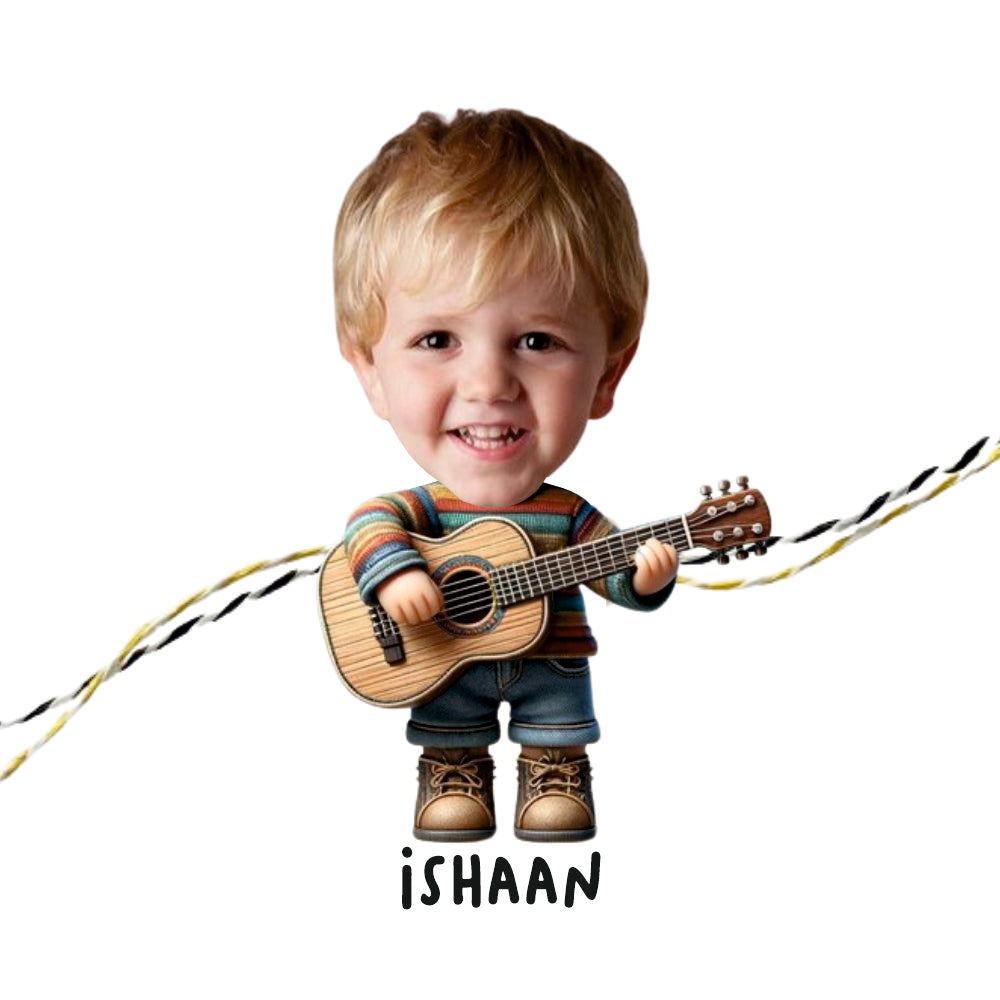Personalised Caricature Rakhi - Rockstar