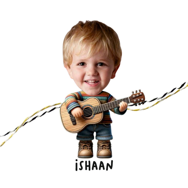 Personalised Caricature Rakhi - Rockstar