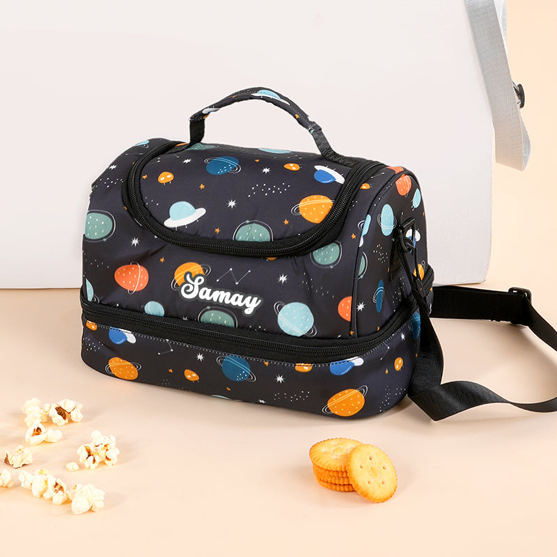 Space Personalized  Kids Lunch Bag