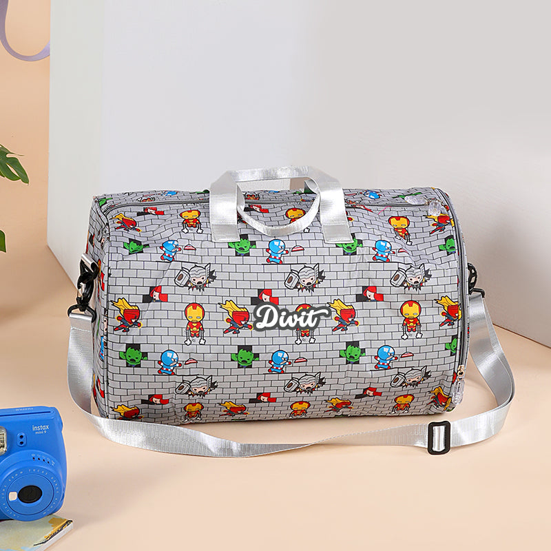 Superhero Personalized Kids Duffel Bag