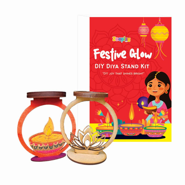 Festive Glow DIY diya stand painting kit-  – Craft Your Own Festival Magic!