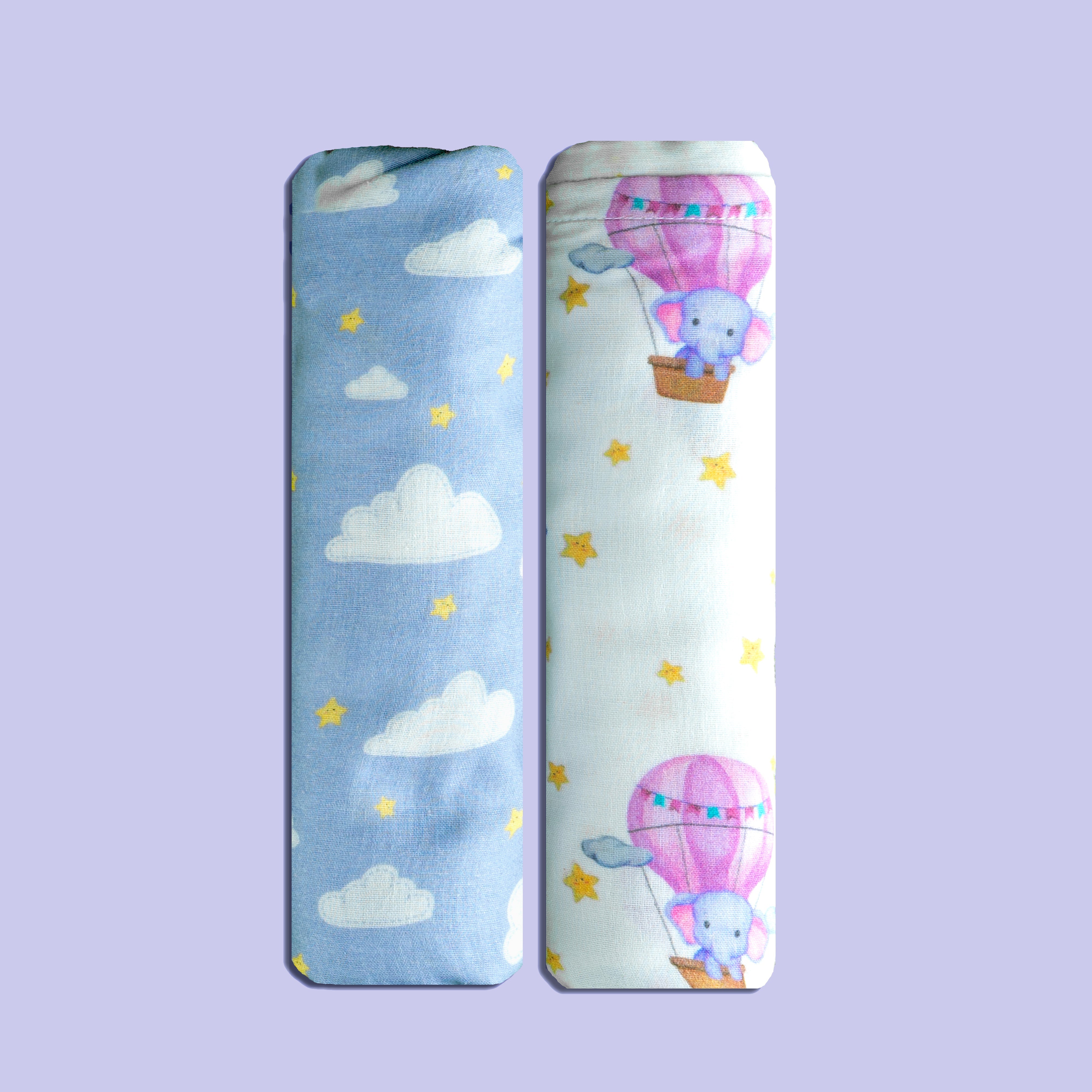 Sky High Organic Muslin Swaddle-2 Pcs