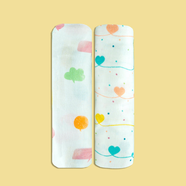 Yellow Mellow Organic Muslin Swaddle-2 Pcs