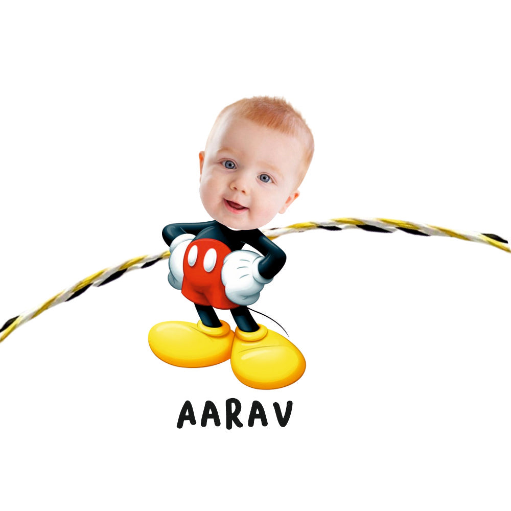 Personalised Caricature Rakhi - Mickey
