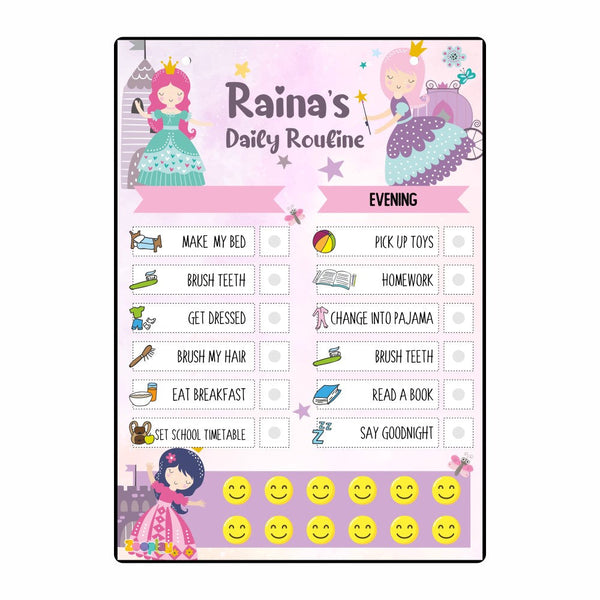 Daily Reward Chart Personalised  – Princess Palace