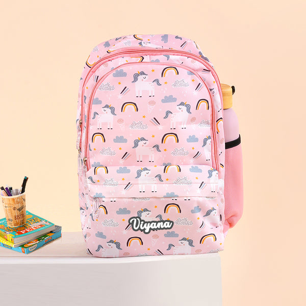 Customized Unicorn Printed Kids Backpack