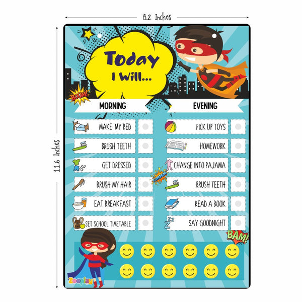 Daily Responsibility Chart  –  Superkid Edition