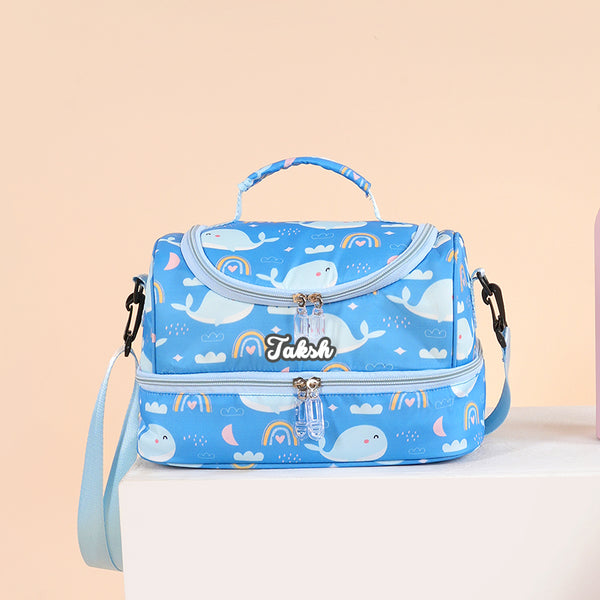 Whale Personalized  Kids Lunch Bag 