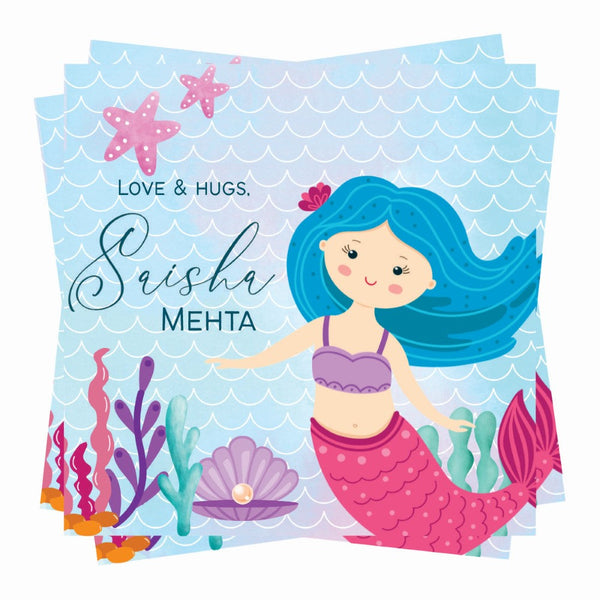Gift tags Square - Mermaid Magic