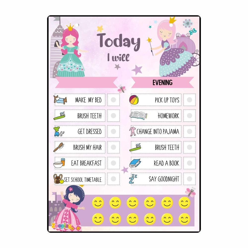 Daily Responsibility Chart  –  Princess palace