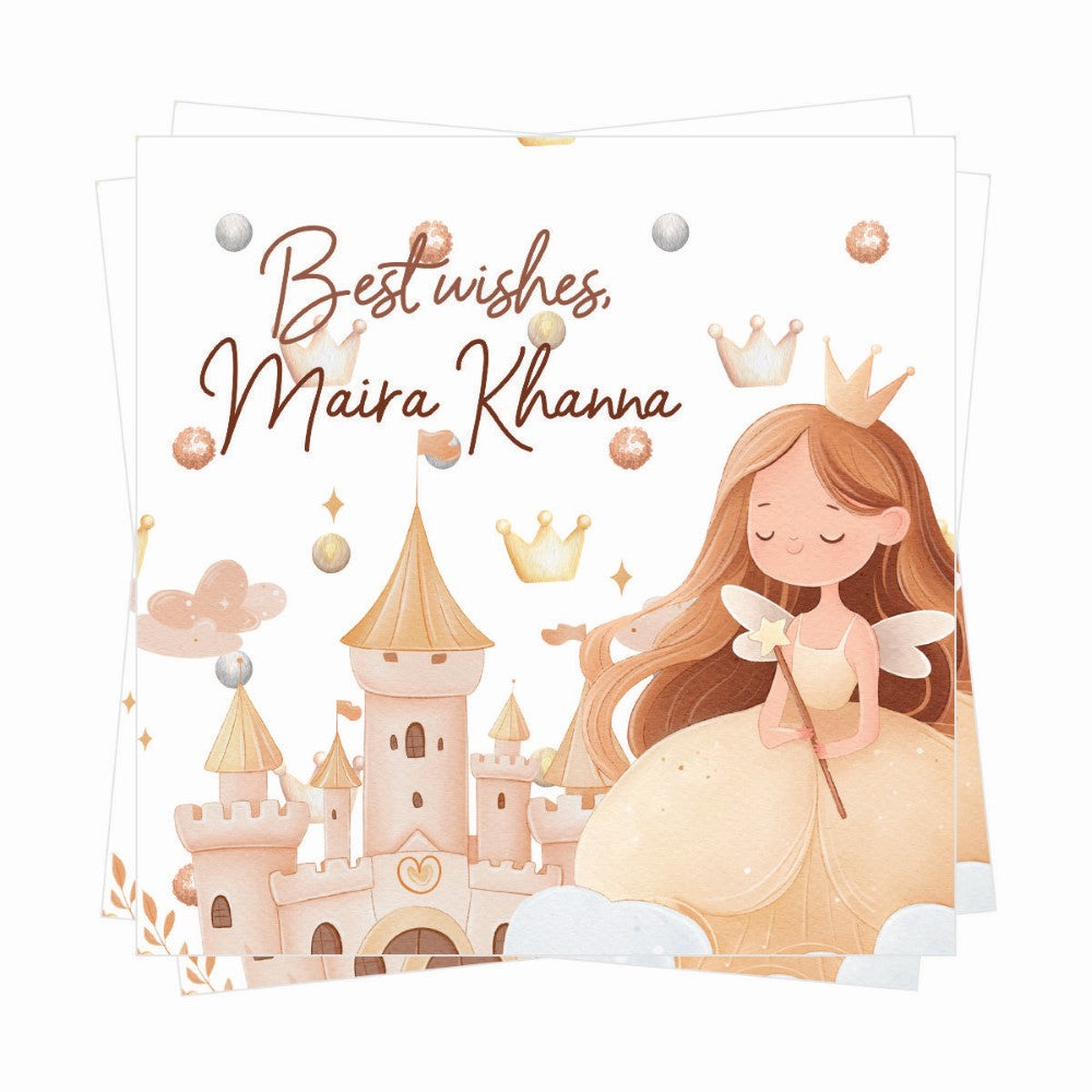 Gift tags Square- Royal Wishes