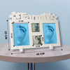 Family Hand and Foot Casting Photo Frame-Blue