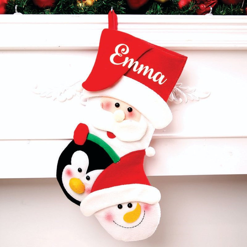 Happy Family Stockings- Santa (Red Cap)