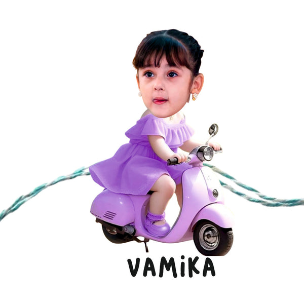 Personalised Caricature Rakhi - Vroom