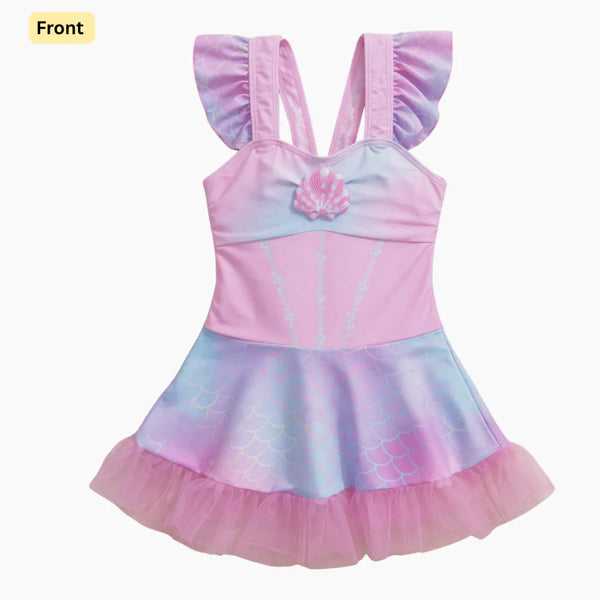 Pastel Shell Swim Dress