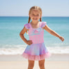Pastel Shell Swim Dress