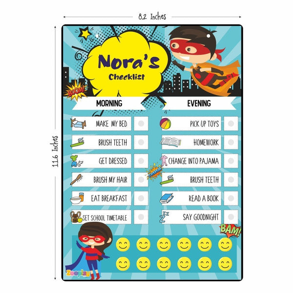 Daily Responsibility Chart  –  Superkid Edition