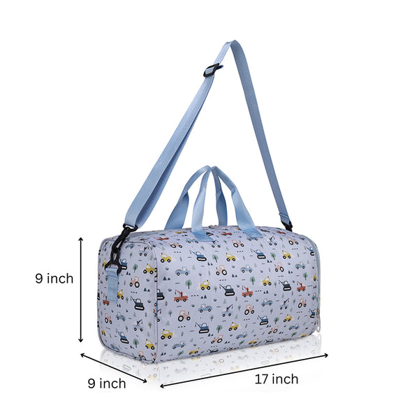 Vehicles Personalized Kids Duffel Bag