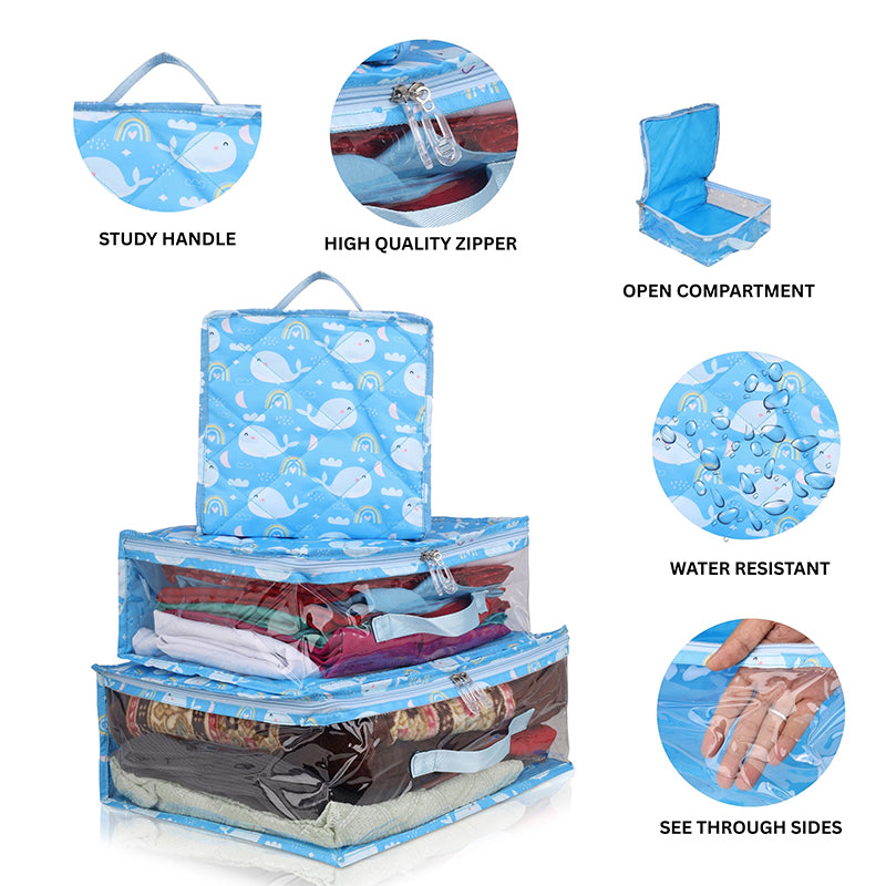 Whale Personalized Kids Travel Cubes Set-3
