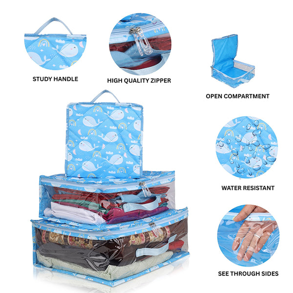 Whale Personalized Kids Travel Cubes Set-3