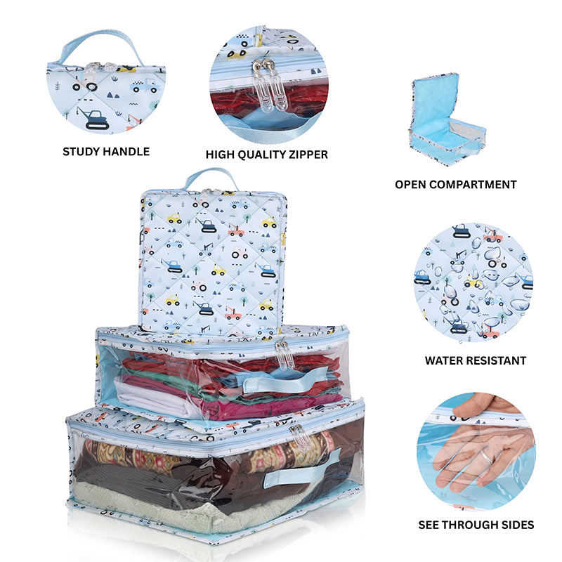 Vehicles Personalized Kids Travel Cubes Set-3