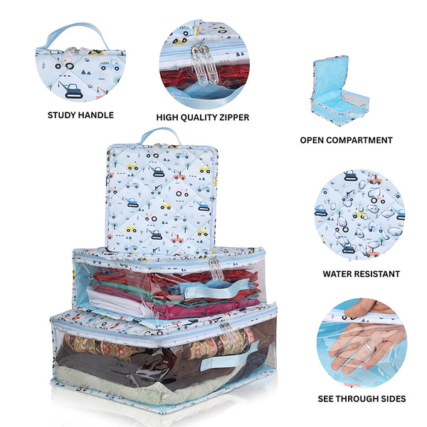 Vehicles Personalized Kids Travel Cubes Set-3