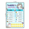 Daily Reward Chart Personalised  – Unicorn Sparkle