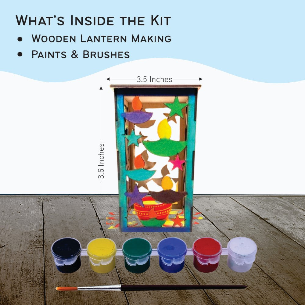 Kids' DIY DIwali Wooden Lantern Making Kit