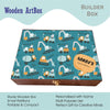Personalised Wooden Artbox - Builder Zone