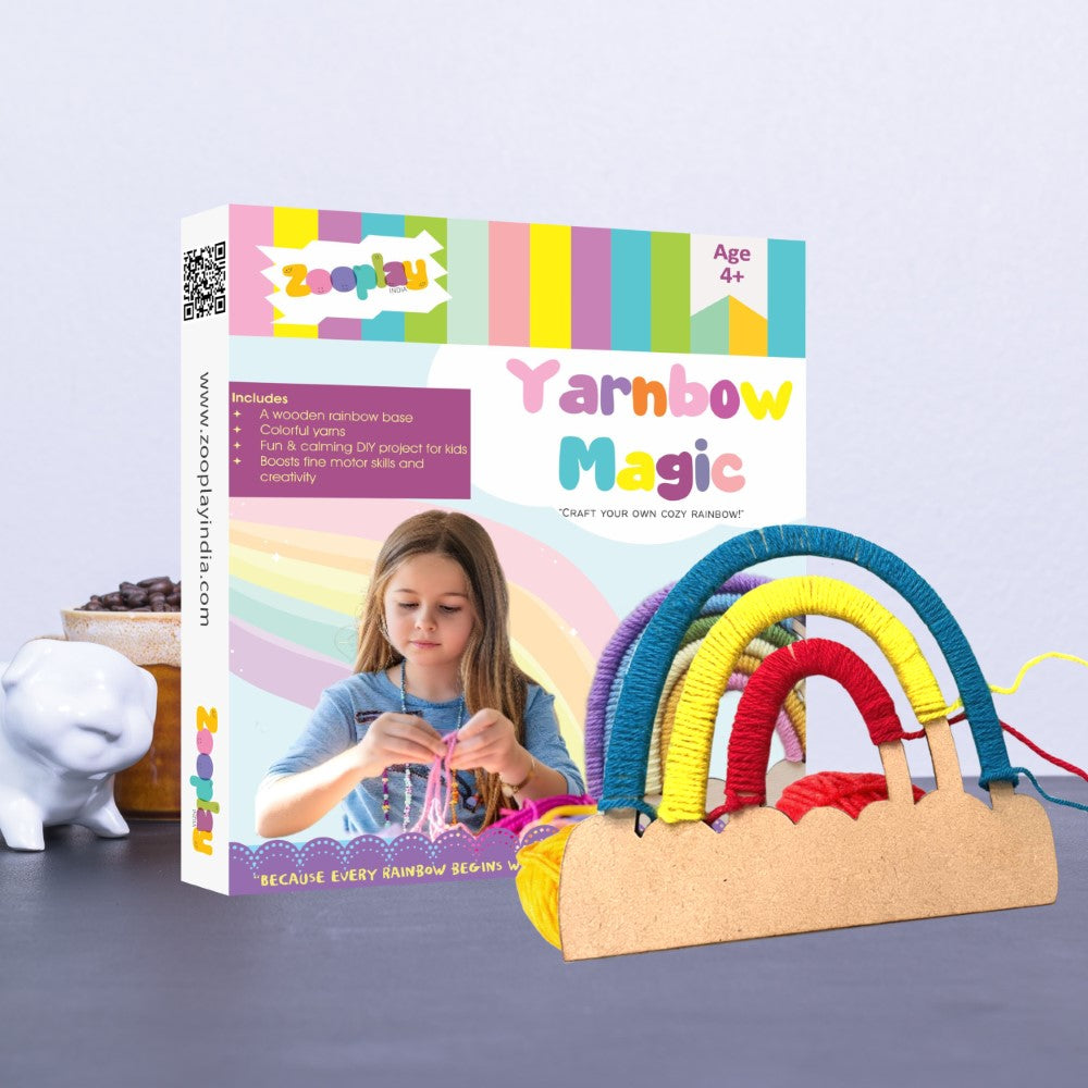 Yarn bow Magic - DIY Rainbow Yarn Craft Kit