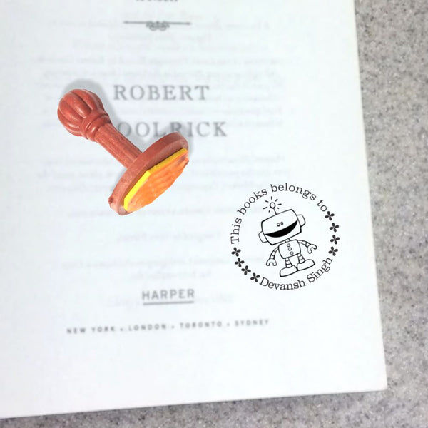 Book stamp - Robot