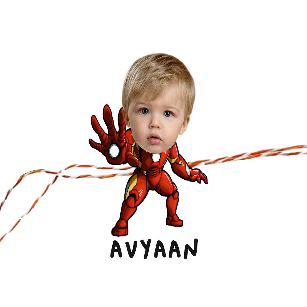 Personalised Caricature Rakhi - Iron Man