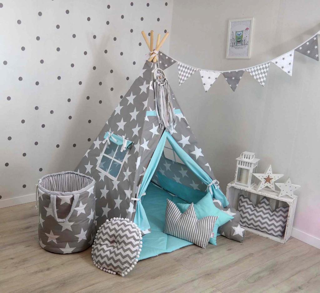 Blue Celestial Teepee Play Tent