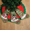 Snowman & Friends Velveteen Stockings - Set Of 3