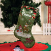 Snowman & Friends Velveteen Stockings - Set Of 3