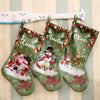 Snowman & Friends Velveteen Stockings - Set Of 3