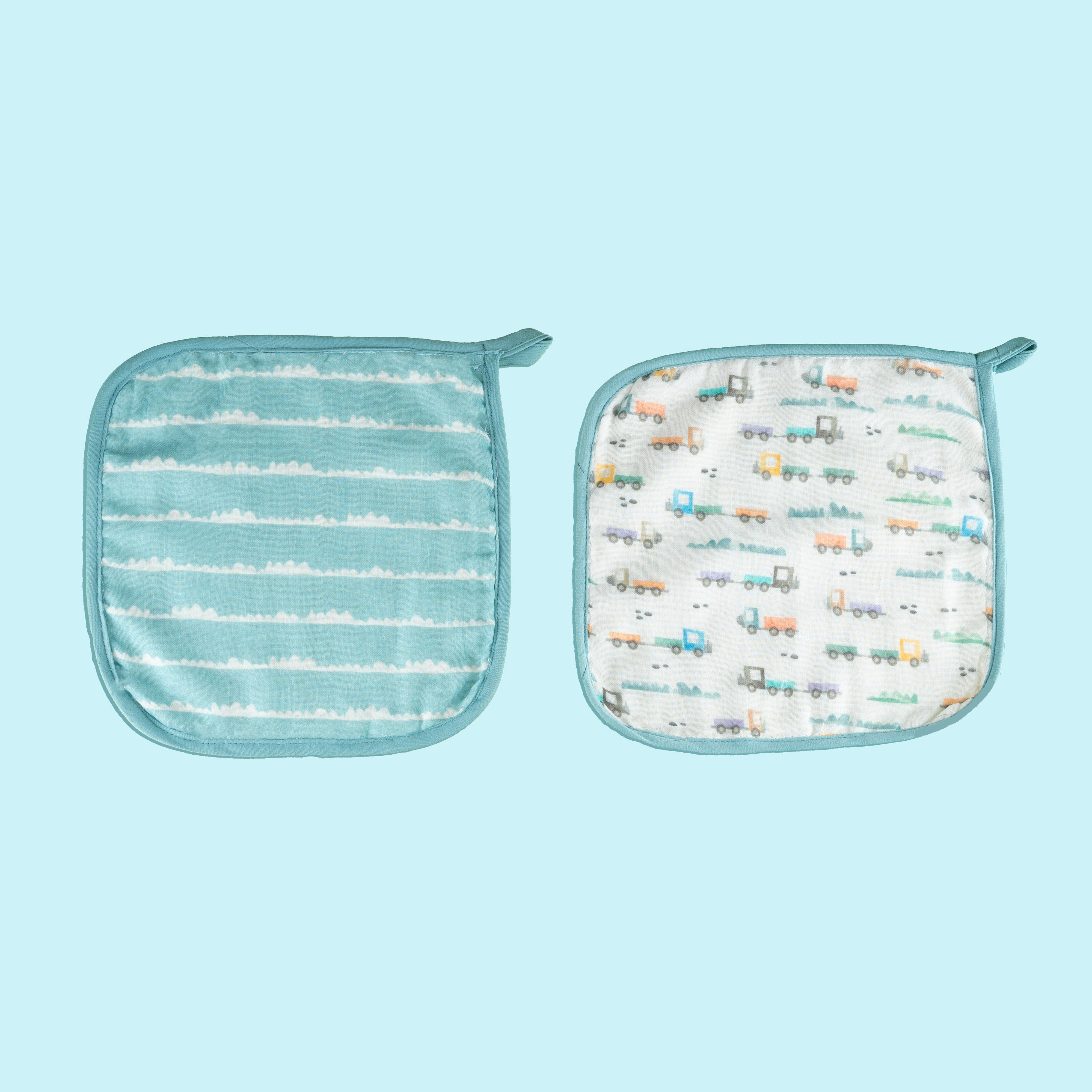 Traffic Jam Organic Wash/Burp Cloth -2 Pcs