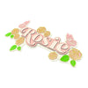 3 Layer Name Plaque- Rose Oasis