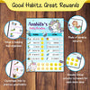 Daily Reward Chart Personalised  – Unicorn Sparkle