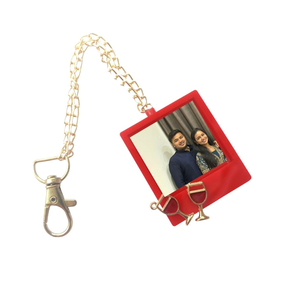 Photoframe Fridge Magnet Lumba Rakhi- Wine Glasses