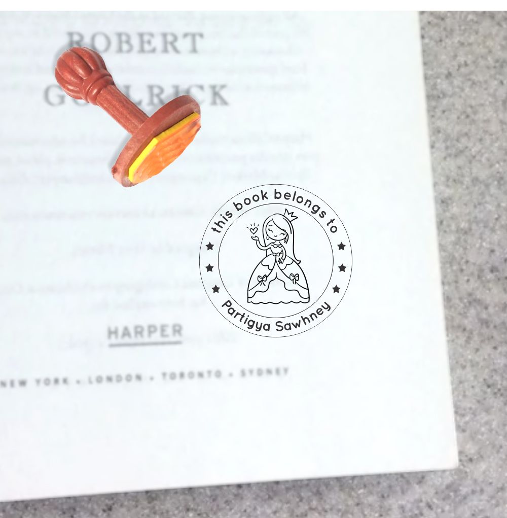 Book stamp - Crown & Magic