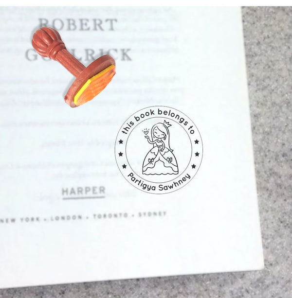 Book stamp - Crown & Magic